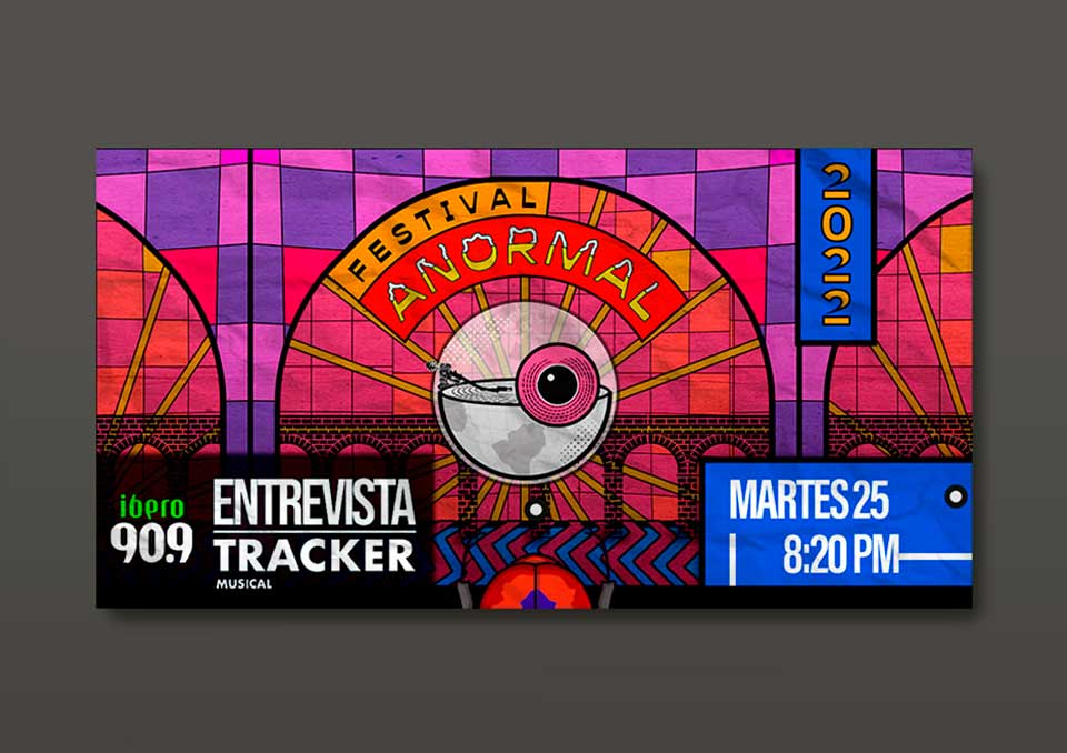 Banner promocional de entrevista Festival Anormal 2022