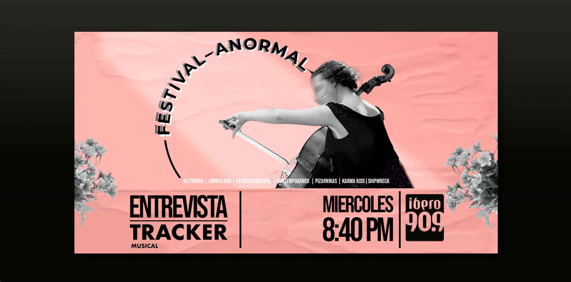 Banner promocional de entrevista Festival Anormal 2021